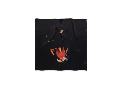 DENIM TEARS Panther Silk Bandana "Black"
