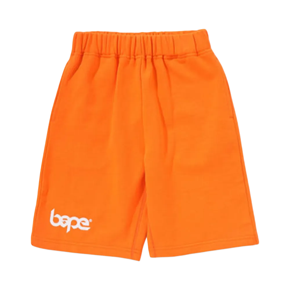 A BATHING APE Bape Pigment Dye Sweat Shorts "Orange"