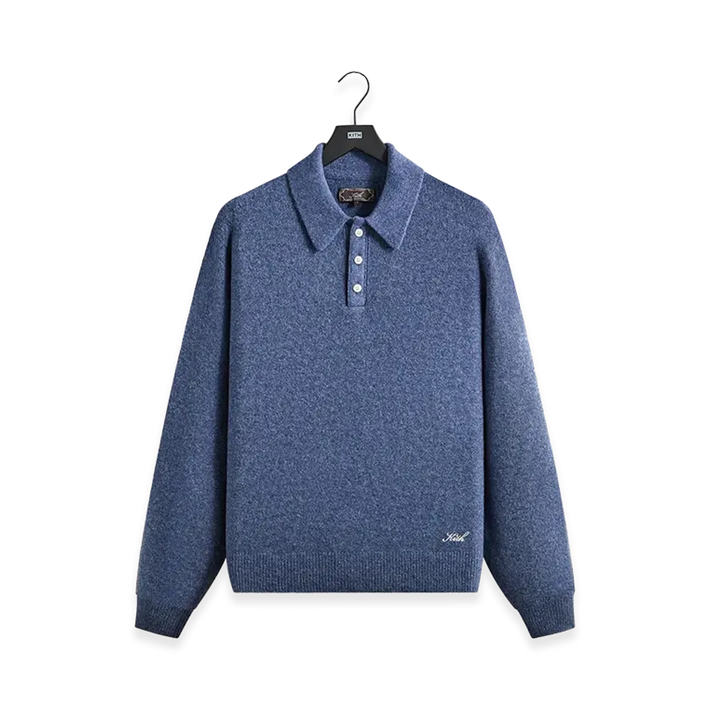 Kith Marled Harmon Rugby Pullover "Farrow"