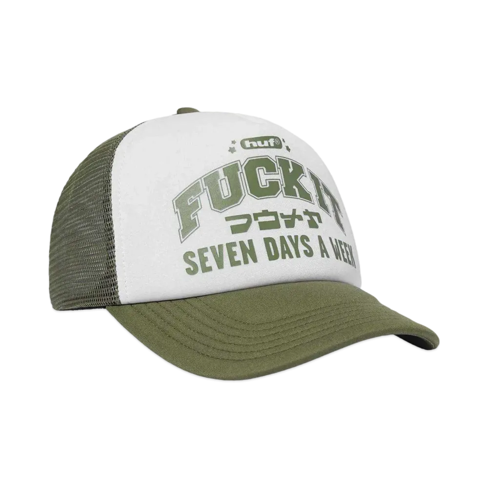 HUF Eighty Nine All Day Trucker Hat "Moss"