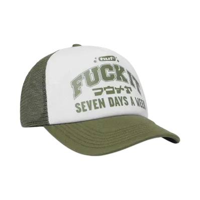 HUF Eighty Nine All Day Trucker Hat "Moss"