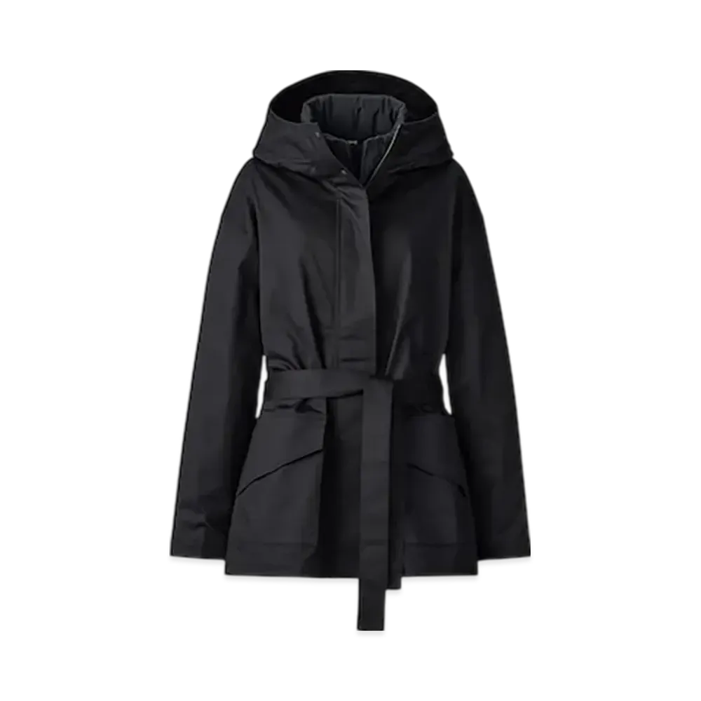 Uniqlo C Women'S 3WAY Cotton Oversized Half Coat "Black"