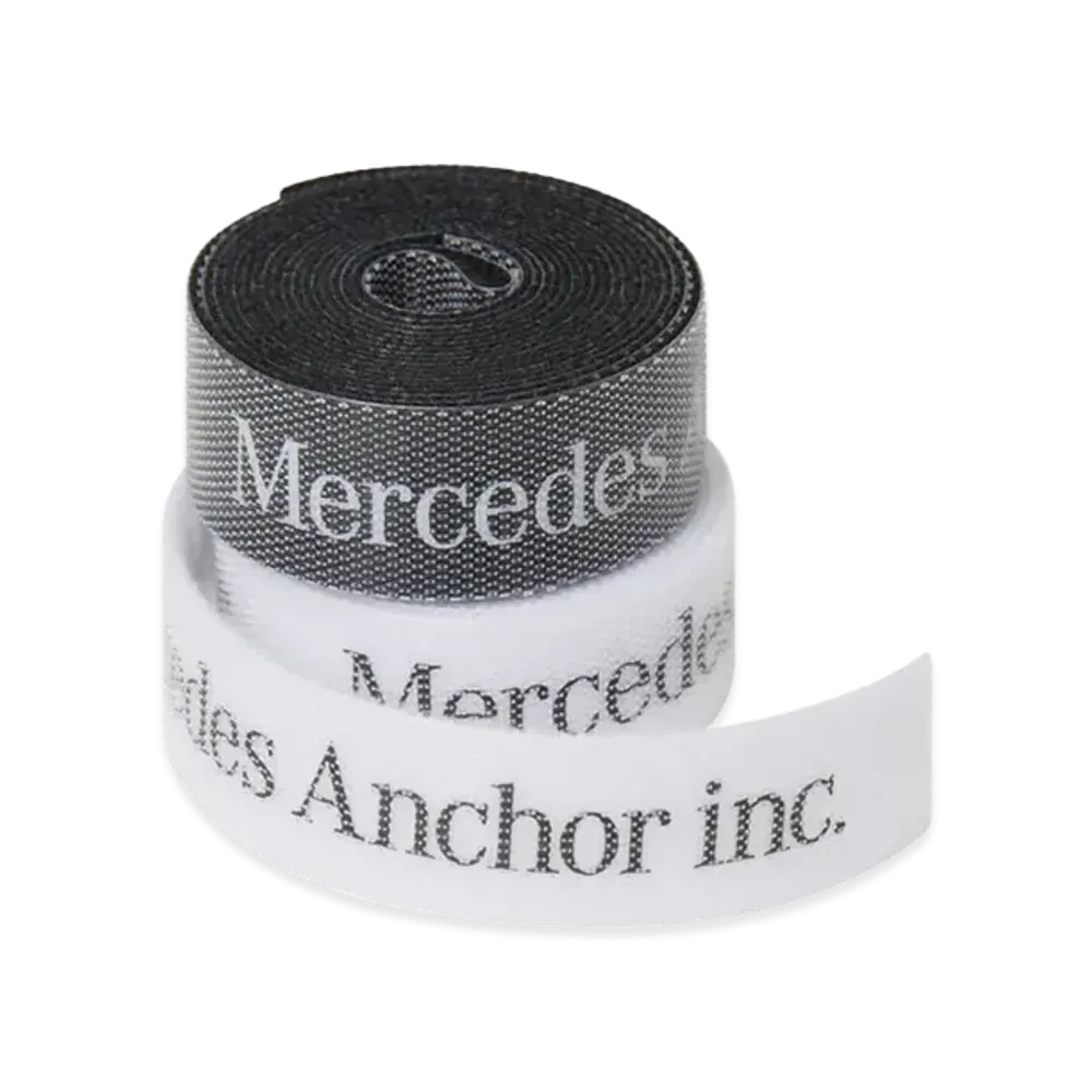 Mercedes Anchor inc. Velcro Straps "Black/White"