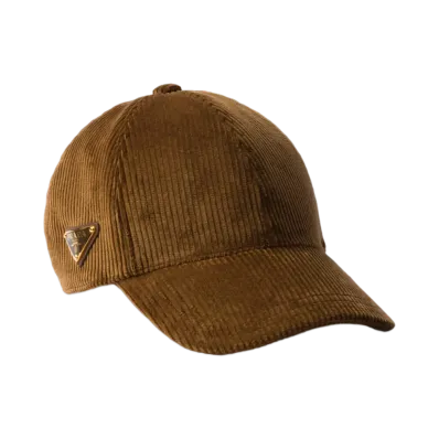 PRADA Corduroy Baseball Cap "Brown"