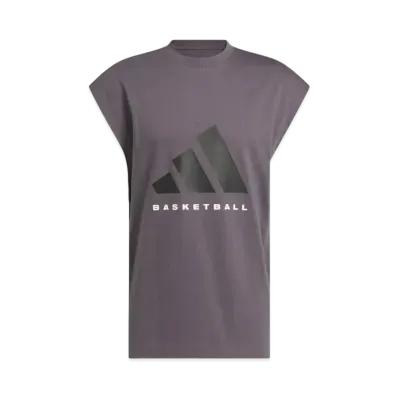 adidas Basketball Sleeveless T-shirt (Gender Neutral) "Grey Strata"