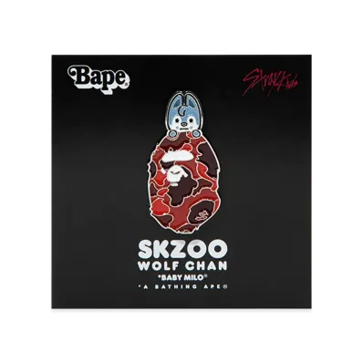 A BATHING APE x Stray Kids Metal Pins Bang Chan "Red"