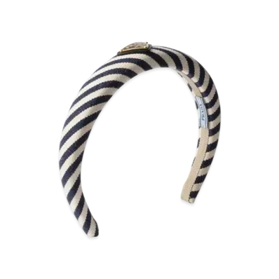PRADA Cotton Headband "Navy"