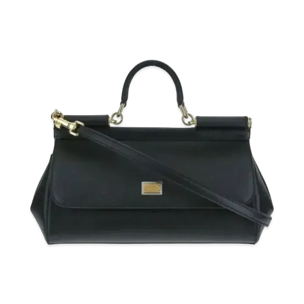 Dolce&Gabbana Sicily Bag Medium Dauphine Calfskin "Black"