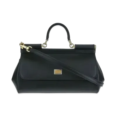 Dolce&Gabbana Sicily Bag Medium Dauphine Calfskin "Black"