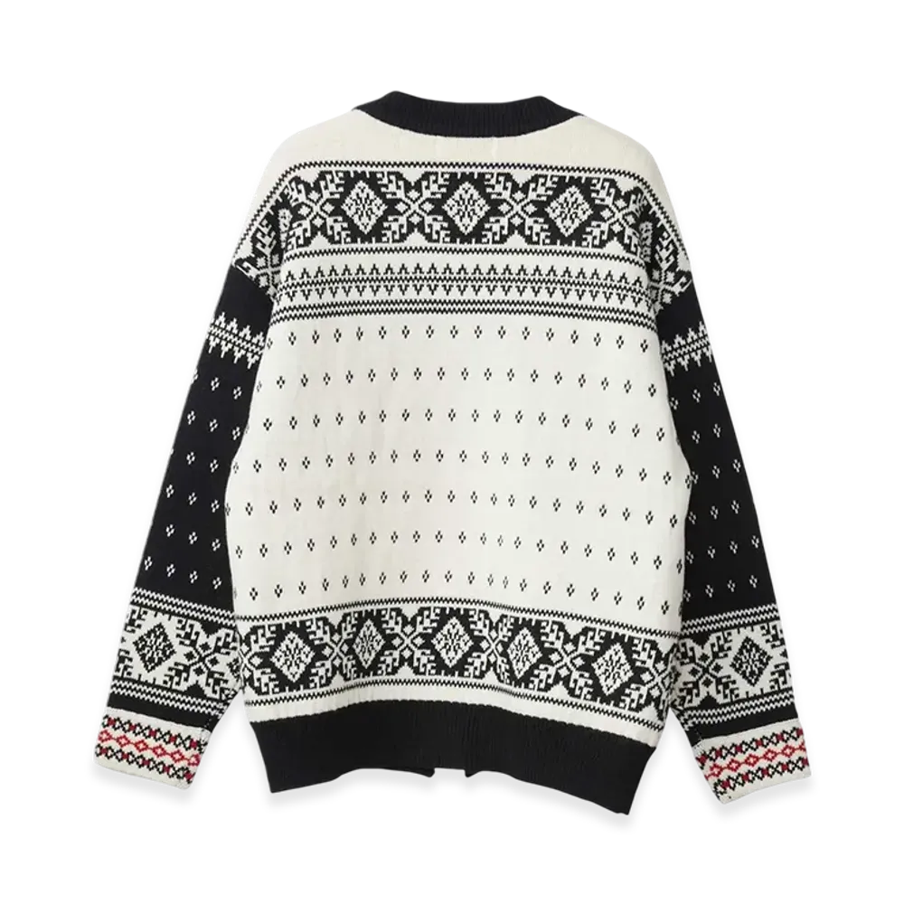 HYSTERIC GLAMOUR Snow Nordic Sweater "White"