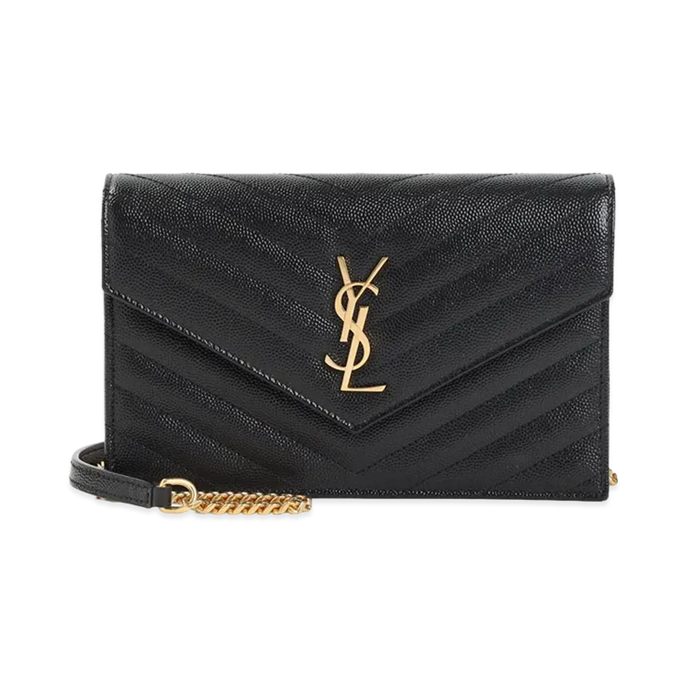 Saint Laurent Women's Mini ‘Envelope’ Crossbody Bag "Black"
