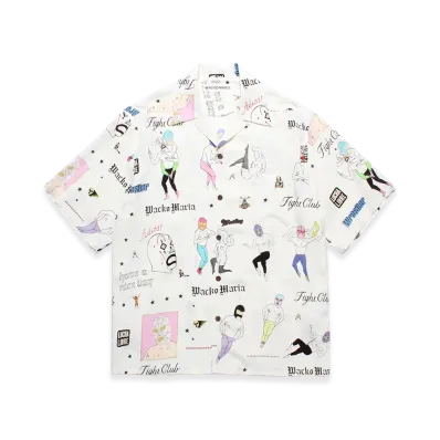 WACKO MARIA Hawaiian Shirt "White"