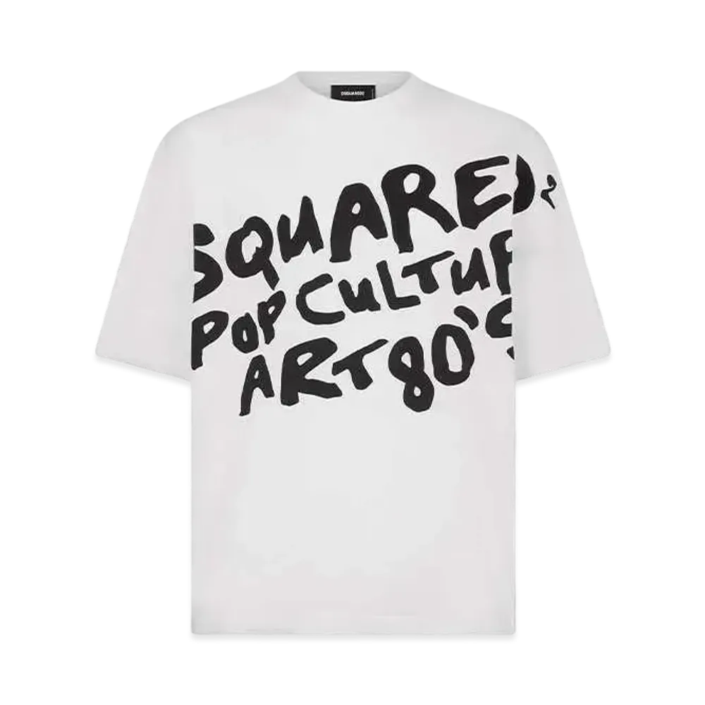 Dsquared2 D2 Pop 80's Loose Fit T-shirt "White"