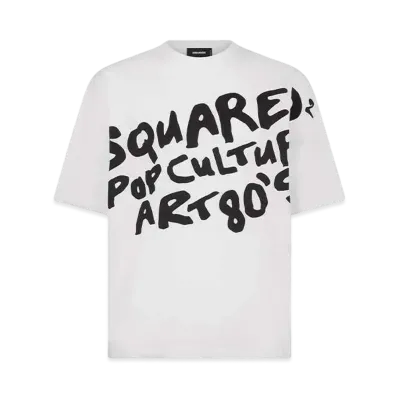 Dsquared2 D2 Pop 80's Loose Fit T-shirt "White"