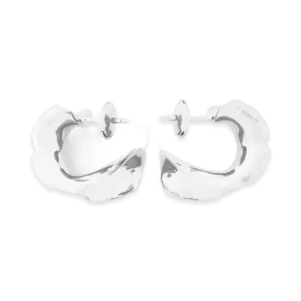 LOEWE x Lynda Benglis Elephant Earrings in Sterling Silver "Silver"
