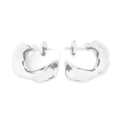 LOEWE x Lynda Benglis Elephant Earrings in Sterling Silver "Silver"