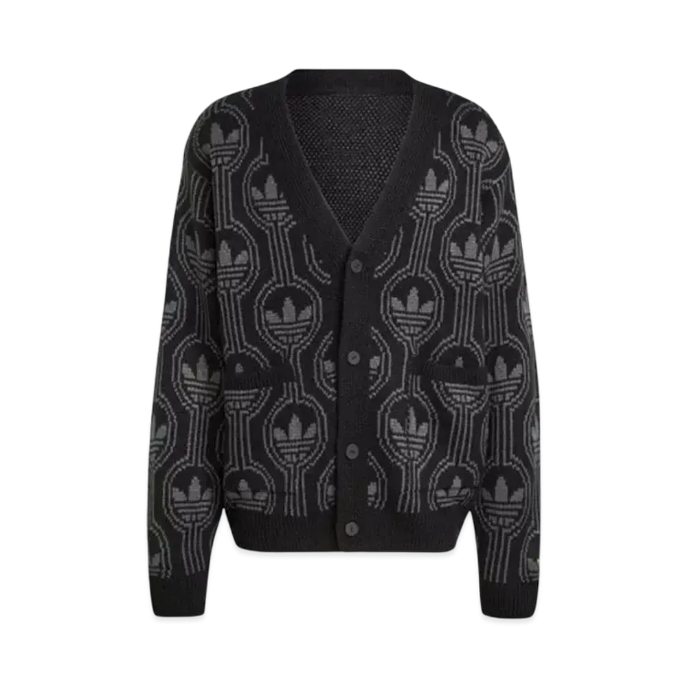 adidas Originals 70s Trefoil Cardigan "Black/Oat"
