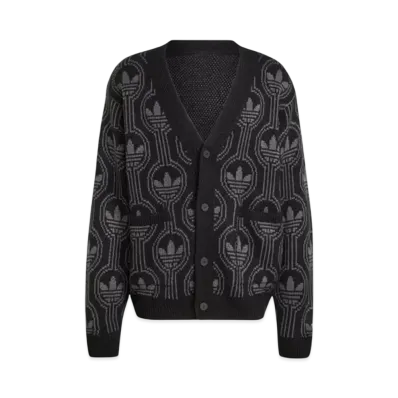 adidas Originals 70s Trefoil Cardigan "Black/Oat"
