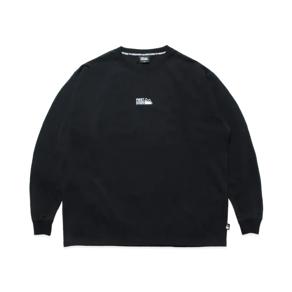 FIRST DOWN BACK PRINT LONG SLEEVE T-SHIRT "Black"