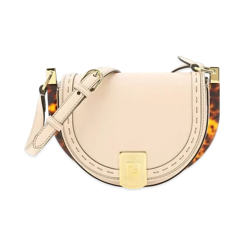 FENDI Moonlight Leather Bag "Pink Beige"
