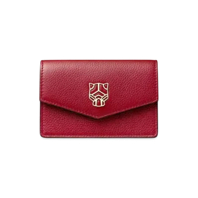 Cartier Panthere de Cartier Small Leather Goods, Card Holder "Bordeaux"