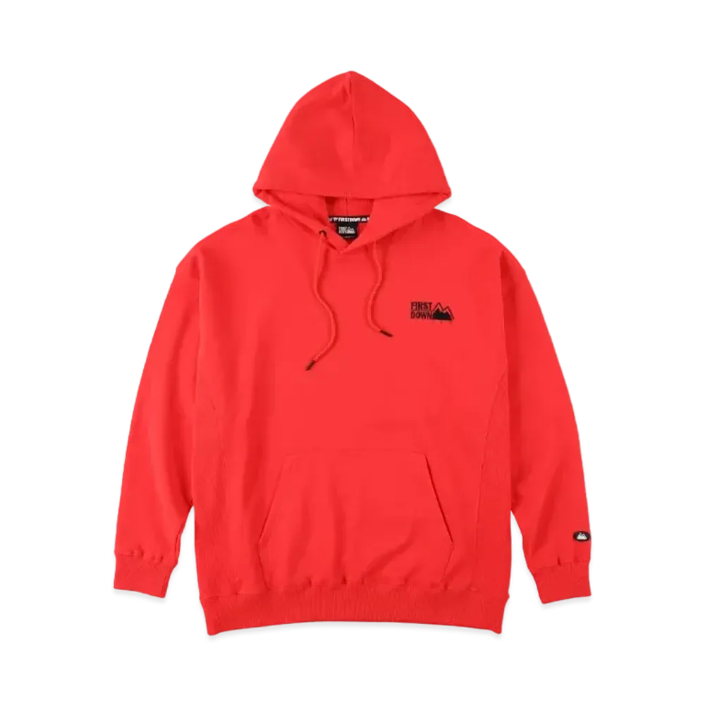 FIRST DOWN EMBROIDERY PULLOVER PARKA "Red"