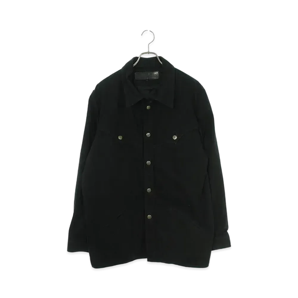 Chrome Hearts Denim Classic Jean Back Flerknee Denim Jacket "Black"