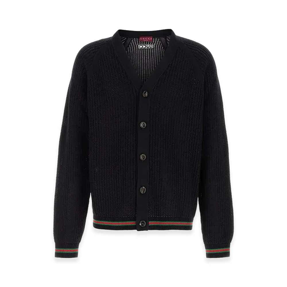 GUCCI Crochet Cardigan "Blue"