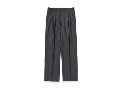 AURALEE Super Light Wool Two-Tuck Slacks "Top Charcoal"