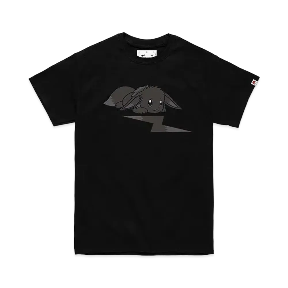 FRAGMENT x POKEMON THUNDERBOLT PROJECT EEVEE T-SHIRT "Black"