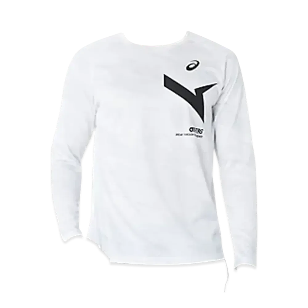 Asics Aim-Trg Dry Graphic Long Sleeve Shirt "Brilliant White"