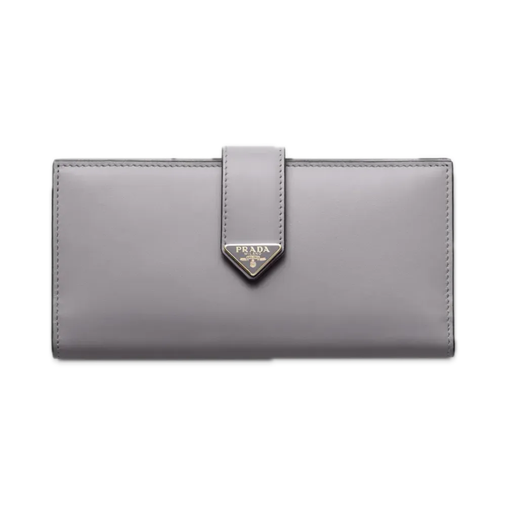 PRADA City Calf Tab Wallet "Pastel Purple"