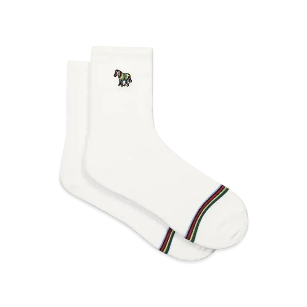 Paul Smith Zebra Line Socks "White"