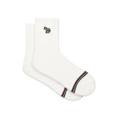 Paul Smith Zebra Line Socks "White"