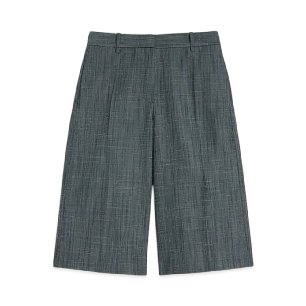 Jil Sander Wool Flame Bermuda Shorts "Dark Sky"