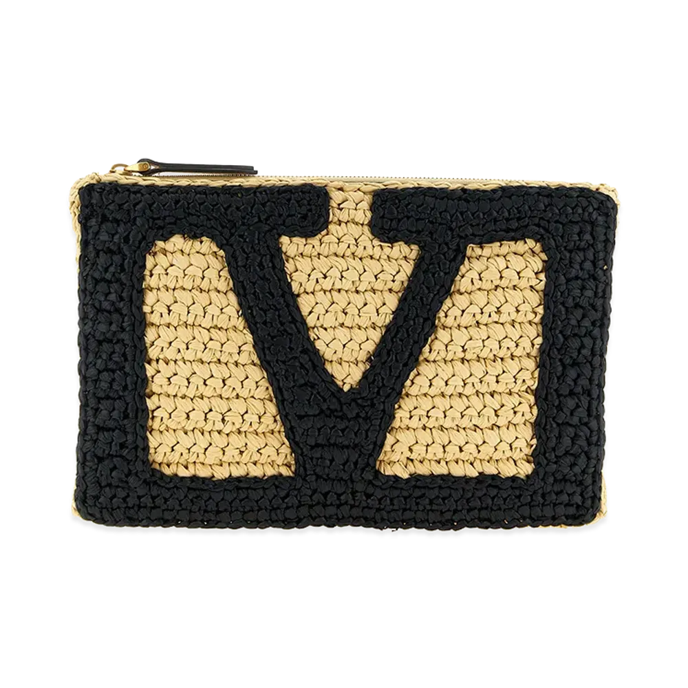 Valentino Garavani Women's 'vivasuperstarcrochet'm Clutch Bag "Beige"