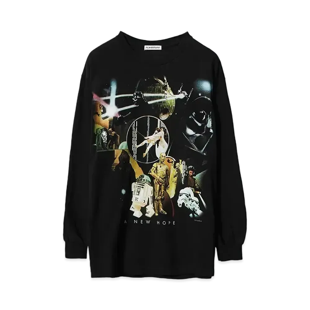 F-LAGSTUF-F EP4 LS TEE "BLACK"