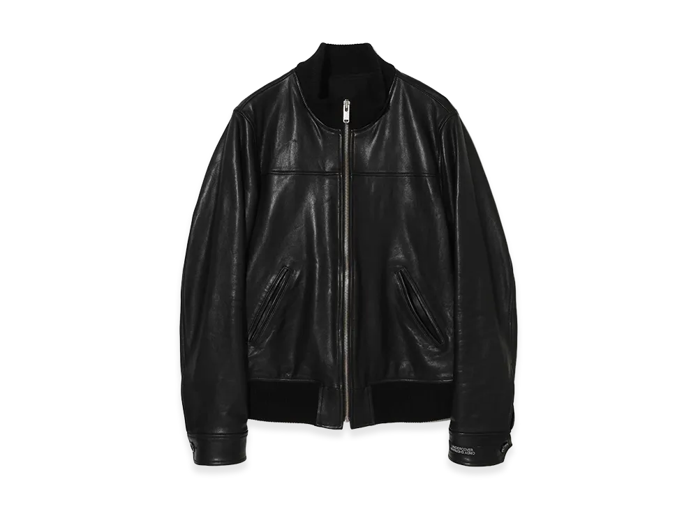 UNDERCOVER x Cindy Sherman Sheepskin Zip-Up Blouson "Black"