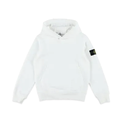 Stone Island Kids Hoodie "White"