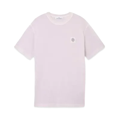 Stone Island 2100237 Organic Cotton Jersey Fissato Effect "Lilac"