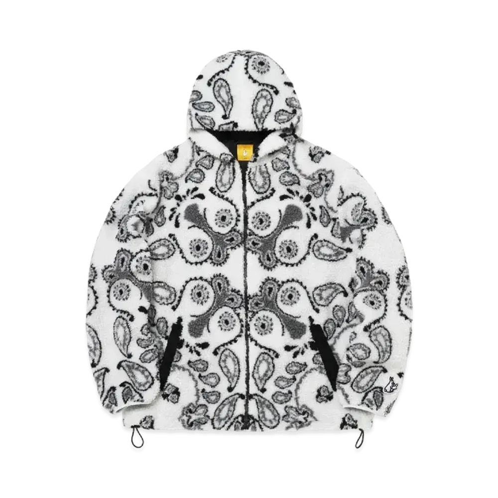 FR2 Paisley Fleece Hoodie "White"