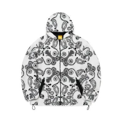 FR2 Paisley Fleece Hoodie "White"
