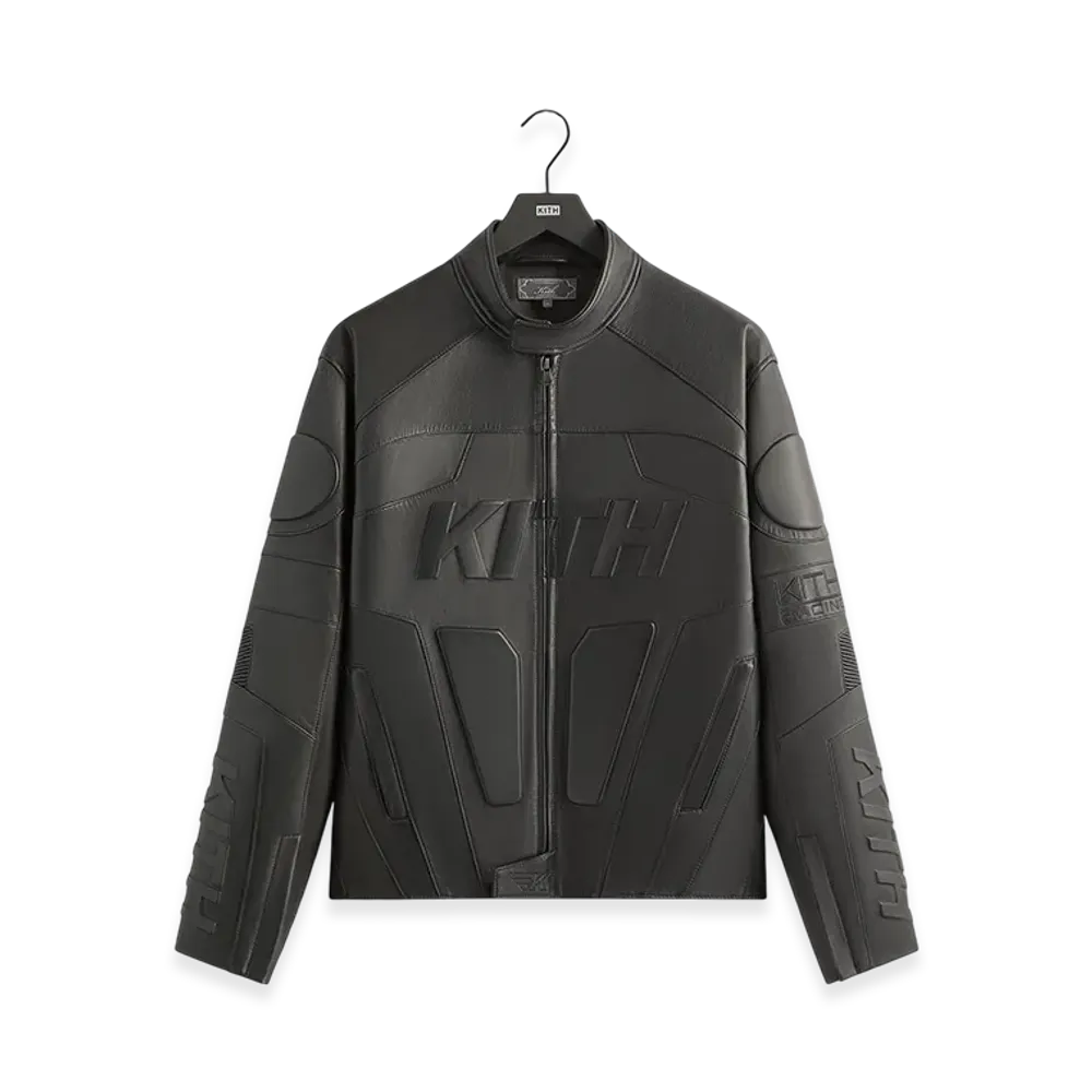Kith Leather Wayne Moto Jacket "Black"