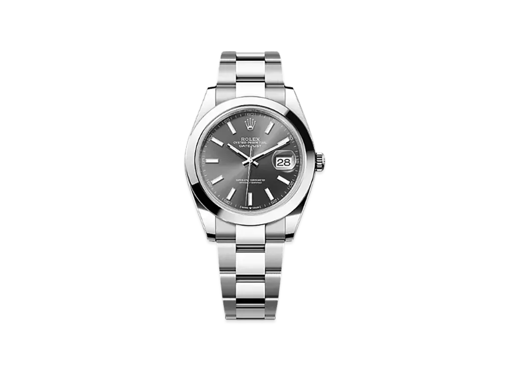 ROLEX Datejust 41 Oystersteel & Yellow Gold "Charcoal"