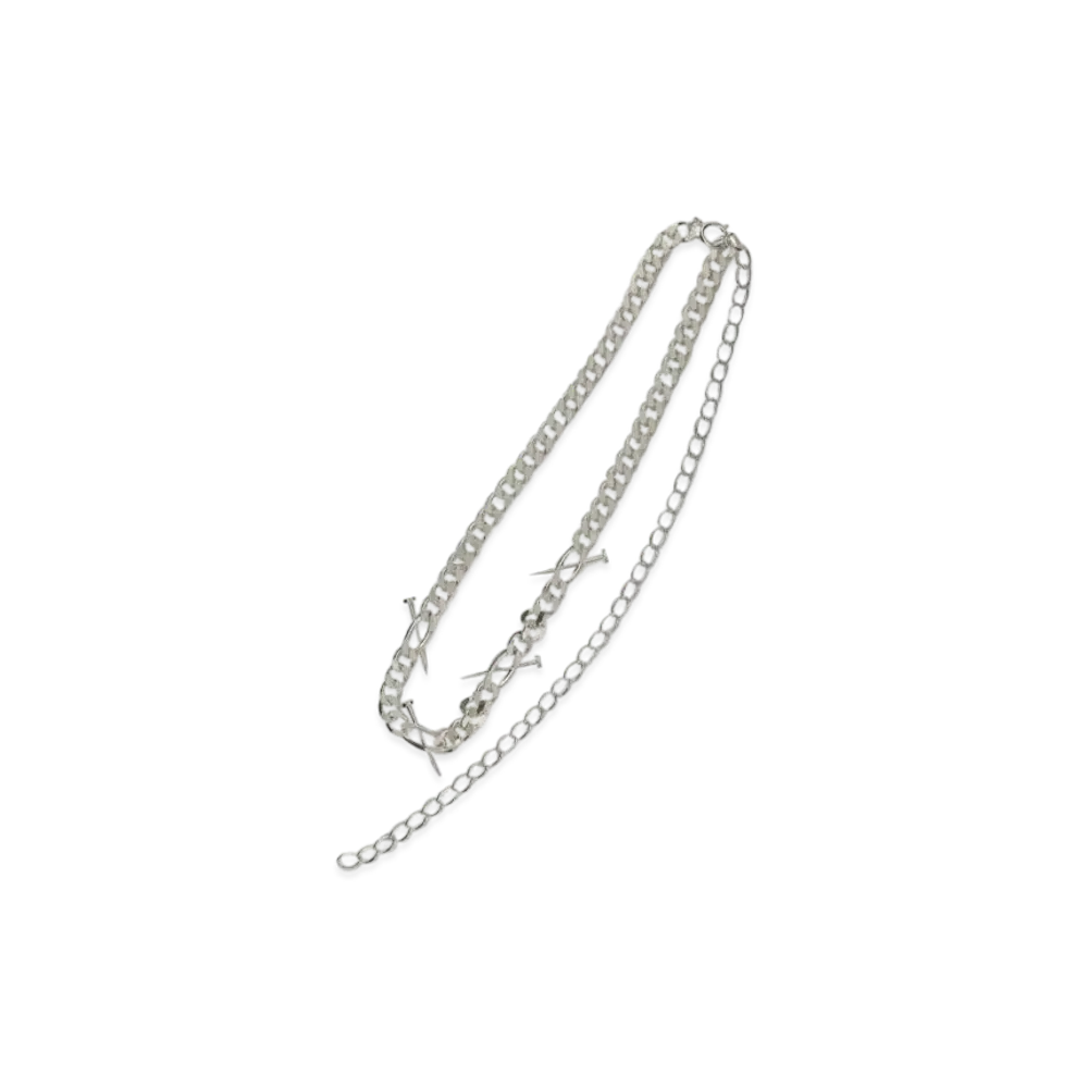 Ground Y x Jujutsu Kaisen Kugisaki's Nail Necklace "Silver"