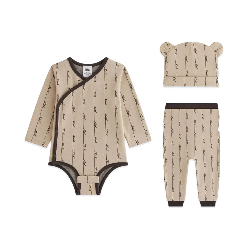 Kith Kithmas Baby Monogram Gift Set "Canvas"