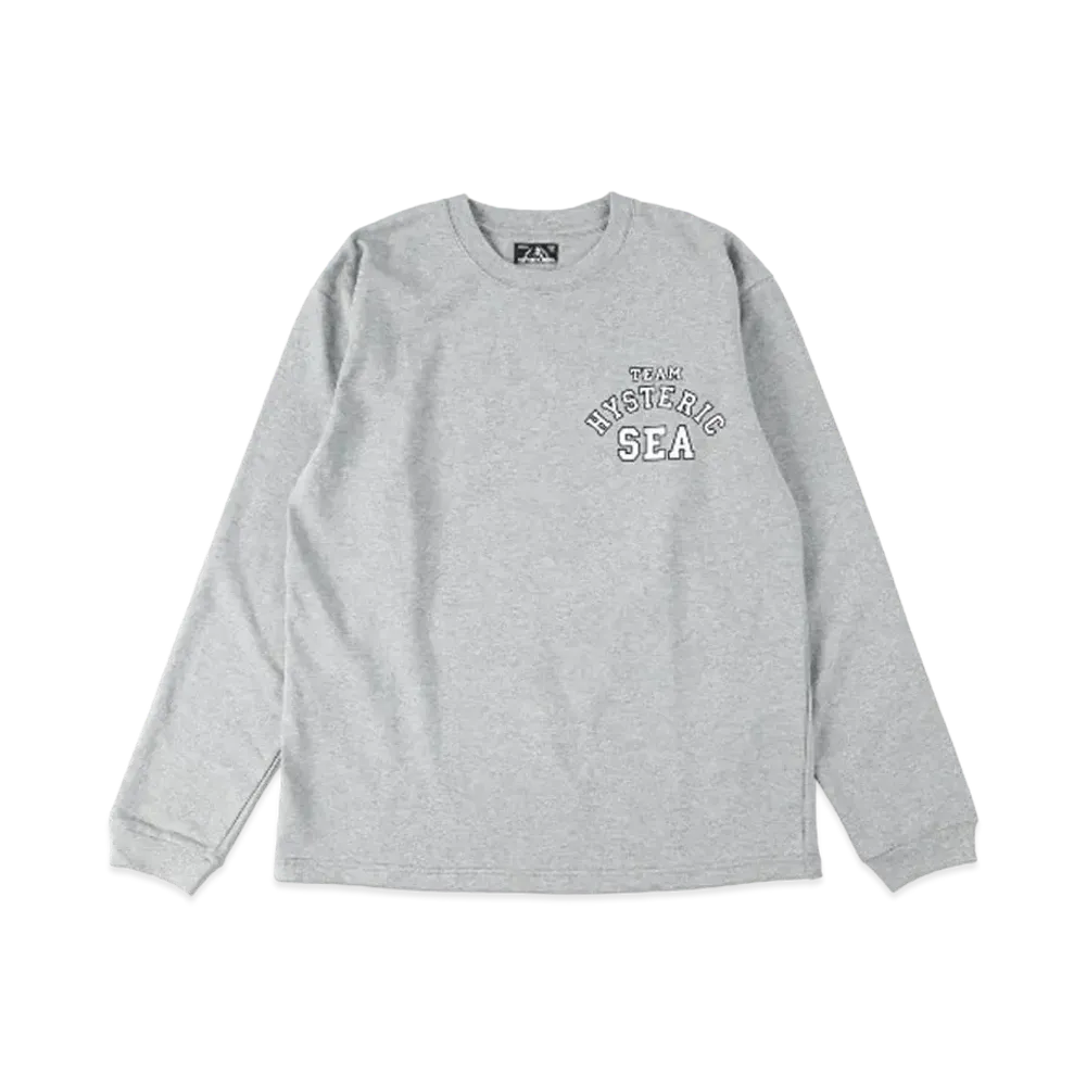 WIND AND SEA x HYSTERIC GLAMOUR L/S T-shirt "Gray"