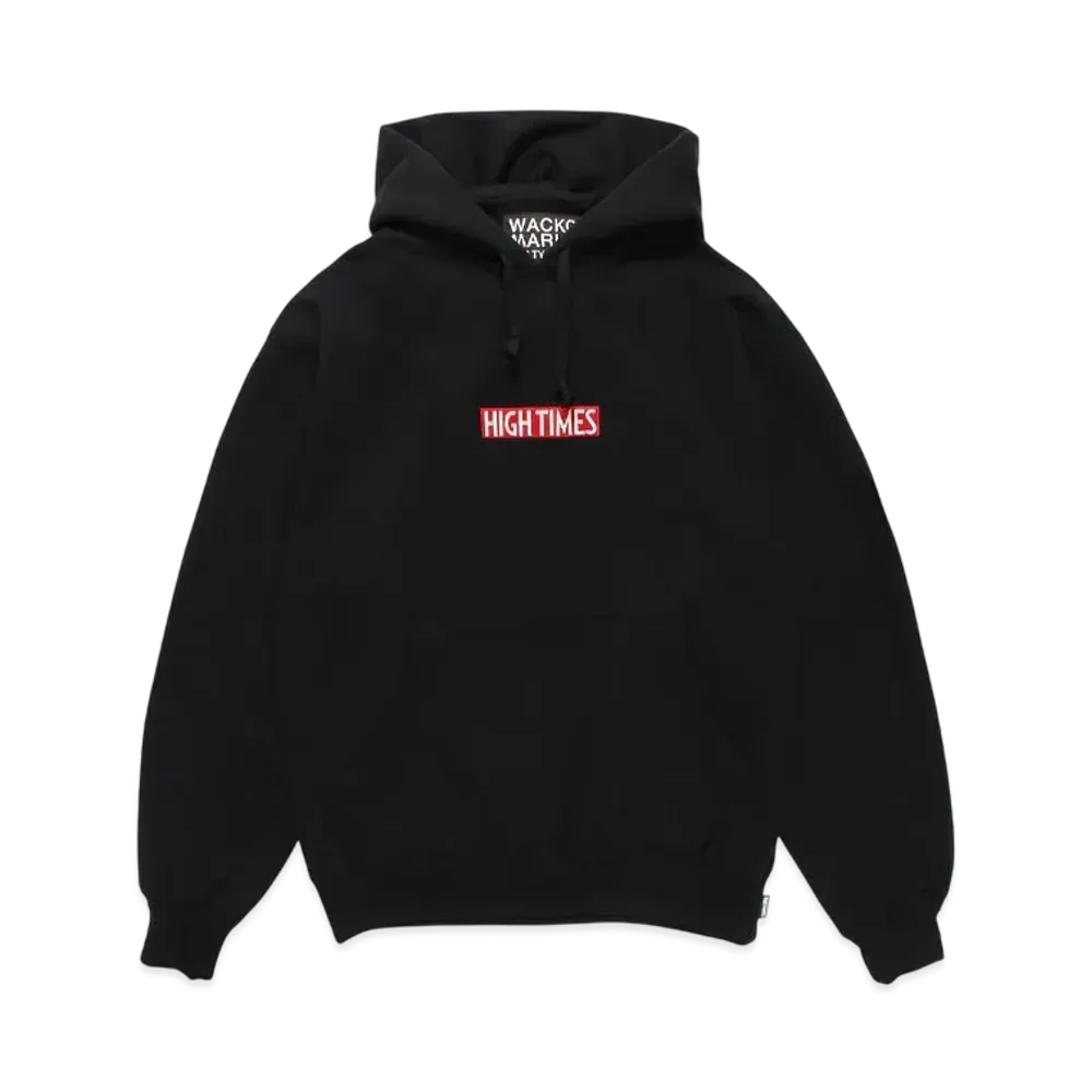 WACKO MARIA x HIGH TIMES Heavy Weight Pullover Hooded Sweat Shirt "Black"