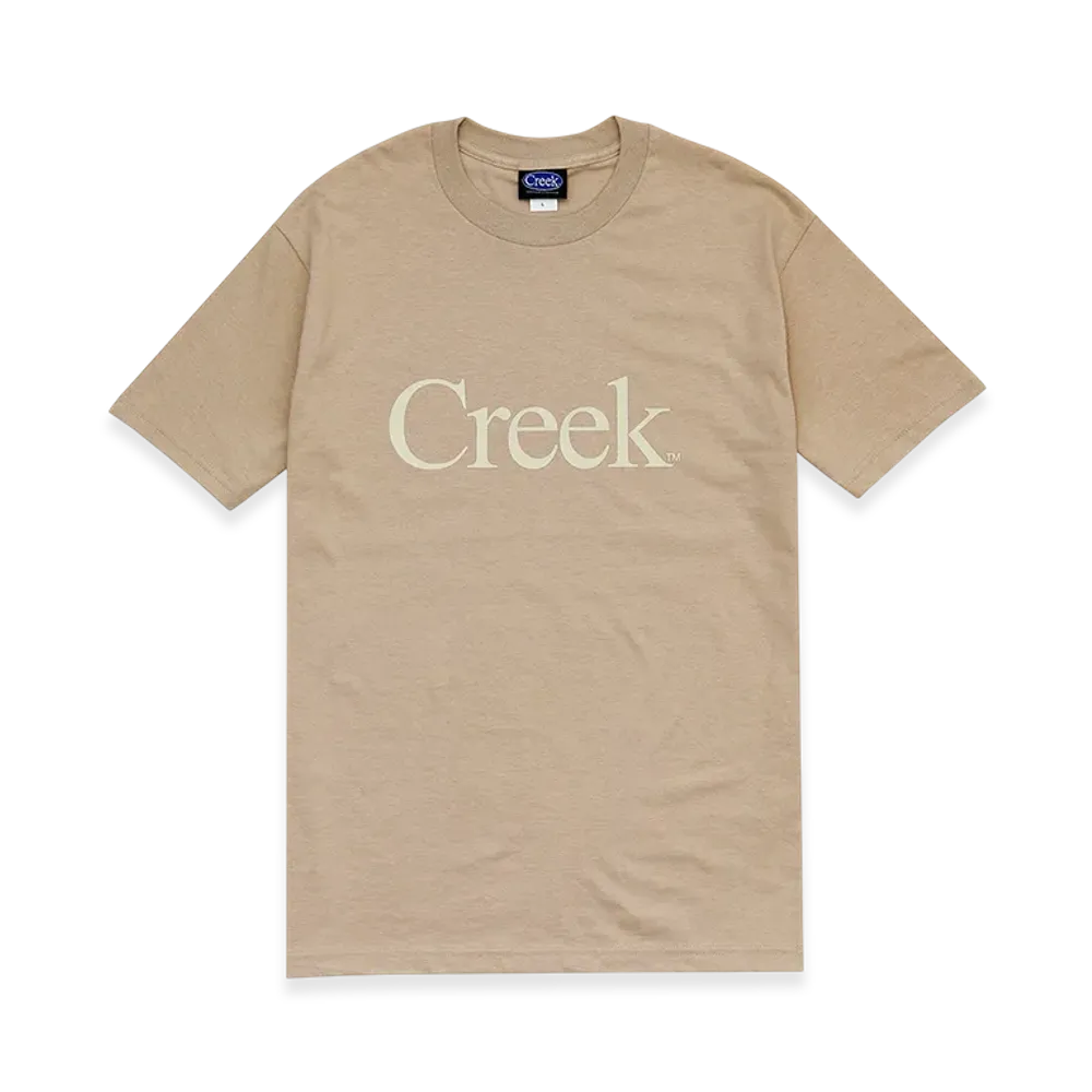 Creek Angler's Device Logo S/S Tee "Beige"