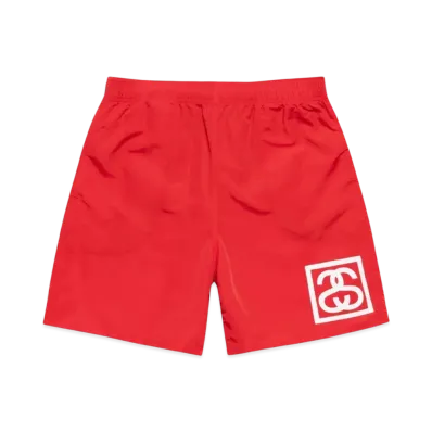 Stussy SS Link Water Shorts "Red"